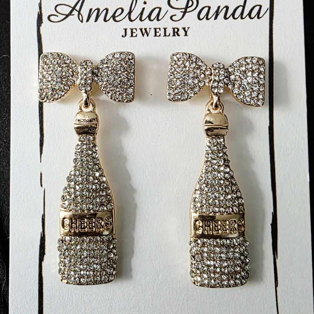🥂Gold and Silver Champagne Earrings🥂